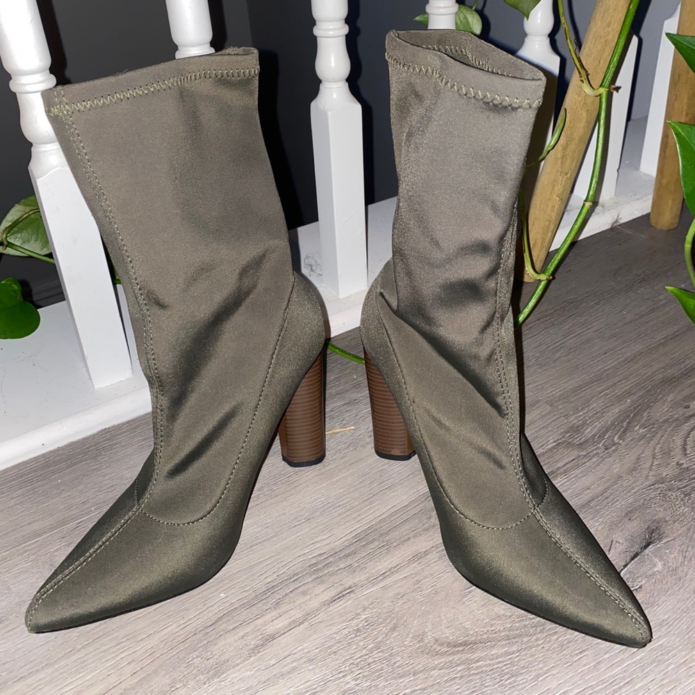 Olive green boots